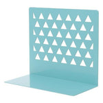 cale livre bleu triangles en métal 