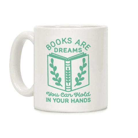 mug original citation books are dreams pour les lecteurs 