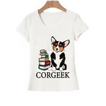 t shirt citation corgi chien pour lecteurs