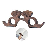 Bague de lecture en bois Design chien