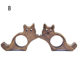 Bague de lecture en bois Design chien