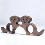 Bague de lecture en bois Design chien