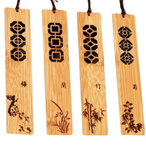 marque page original motifs bambous de qualité