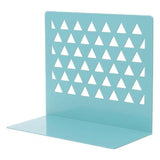 cale livre bleu triangles en métal 