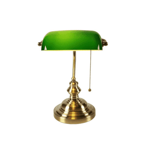 Lampe de Table, Design Rétro Lampe de Lecture, Bois & Métal