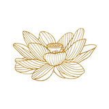 marque page original fleur de lotus pour les lecteurs métallique