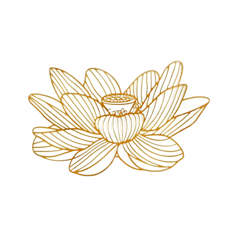 marque page original fleur de lotus pour les lecteurs métallique