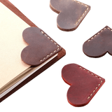 marque page en forme de coeur originaux en cuir pour les lecteurs