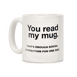 mug original pour lectrice you read my mug
