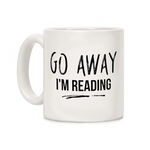 mug cadeau pour lecteur  go away