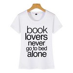 t shirt blanc pour les lecteurs citation never alone
