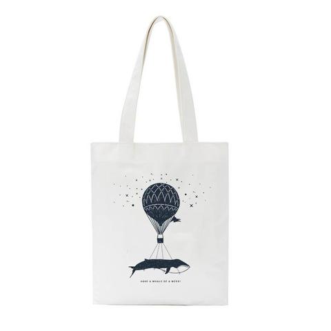 tote bag pas cher in the air baleine
