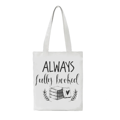 tote bag pas cher always fully booked en coton naturel